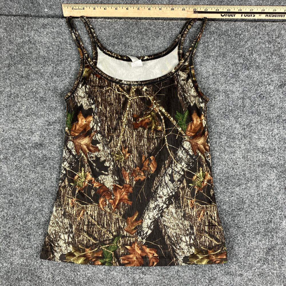 Wilderness Dreams Tank Womens Size Small Camo Sleeveless Outdoor Hunting Layer